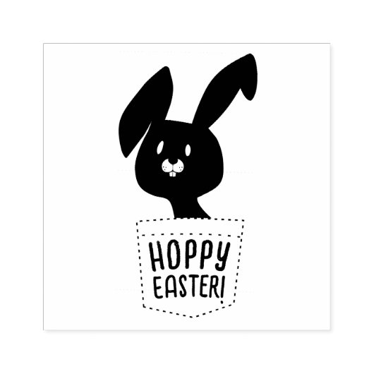 Moderner Niedlicher Ostern Bunny Playa Cartoon Gummistempel (Prägung)