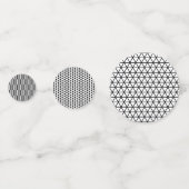 Moderner Niedlicher Panda-Bär Schwarz-weiß Geburts Konfetti (Rückseiten)