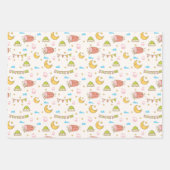 Moderner Niedlicher Ramadan Eid Mubarak Happy Eid Geschenkpapier Set (Vorderseite 3)