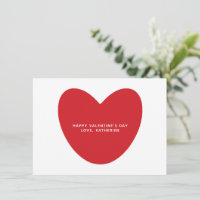 Moderner niedlicher Rotherzstext Valentinstag