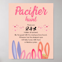 Moderner Niedlicher Schnuller Hübsche Pastel Bunny