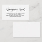 Moderner niedlicher Schriftart, Hochzeitsfond Begleitkarte (Vorne/Hinten)