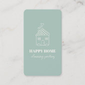 Moderner Niedlicher, stilvoller Reinigungsservice  Visitenkarte (Vorderseite)