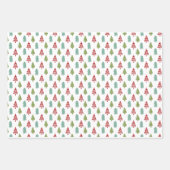 Moderner Niedlicher Weihnachtsbaum Geschenkpapier Set (Vorderseite 2)