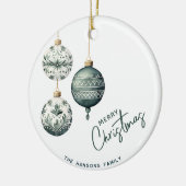 Moderner nordischer Stil frohe Weihnachten Keramik Ornament (Links)