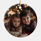 Moderner nordischer Stil frohe Weihnachten Keramik Ornament (Hinten)