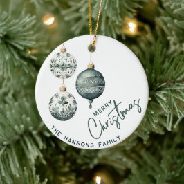 Moderner nordischer Stil frohe Weihnachten Keramik Ornament