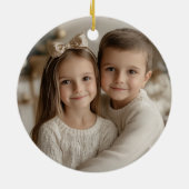 Moderner nordischer Stil frohe Weihnachten Keramik Ornament (Hinten)