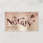 Moderner Notar-Agent Beruflich Visitenkarte (Vorderseite)