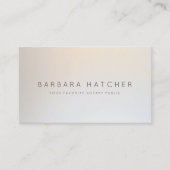 Moderner Notar-Agent Silver Visitenkarte (Vorderseite)