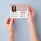 Moderner Notar-Foto QR-Code Rosa Flyer (Gruppe)