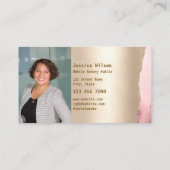 Moderner Notar Public Loan Signing Agent Flyer Visitenkarte (Rückseite)