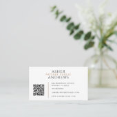 Moderner Notar-QR-Code Visitenkarte (Stehend Vorderseite)