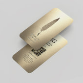 Moderner Notar Signature Agent Gold Elegante Monog Visitenkarte