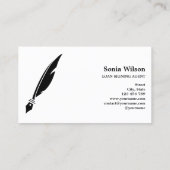 Moderner Notar Signature Agent Typografie Busin Visitenkarte (Rückseite)