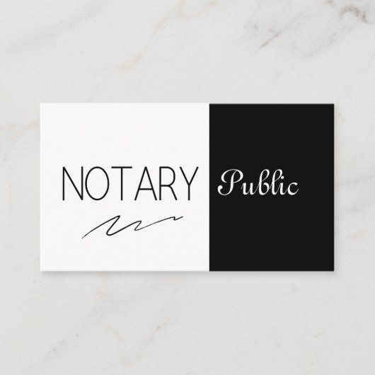 Moderner notarieller QR-Code für Schwarz und Weiß Visitenkarte (Vorderseite)