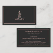 Moderner Notarzt mit Gold der schwarzen Rose Agent Visitenkarte (Vorne/Hinten)