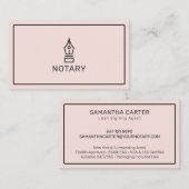 Moderner Notarzt mit Rosa Rosa Agent Visitenkarte (Vorne/Hinten)