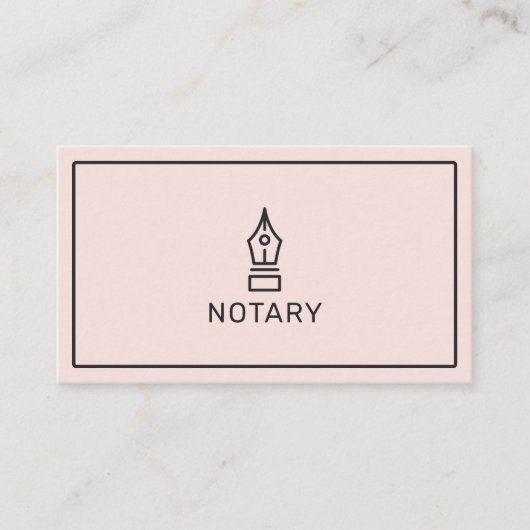 Moderner Notarzt mit Rosa Rosa Agent Visitenkarte (Vorderseite)