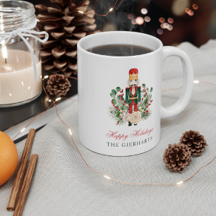Moderner Nussknacker Frohe Weihnachten Kaffeetasse