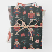 Moderner Nutcracker Dala HorChristmas Holiday Geschenkpapier Set (Beispiel)