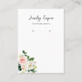 Moderner Ohrring Visitenkarte (Vorderseite)