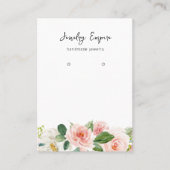 Moderner Ohrring Visitenkarte (Vorderseite)