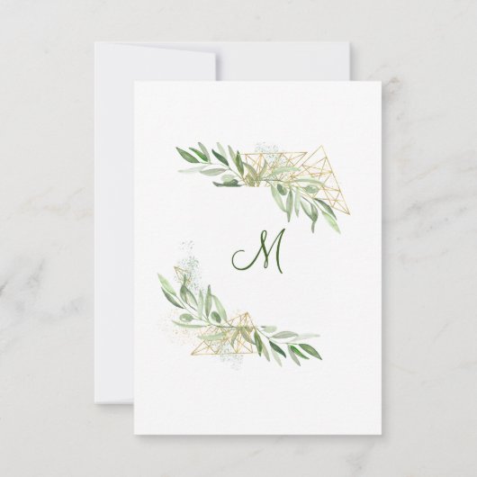 Moderner Olive Branch Nursing School Abschluss Einladung (Rückseite)