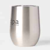 Moderner Opa Est. Minimalistische Typografie-Gesch (Rückseite)