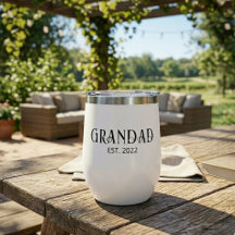 Moderner Opa etabliert schwarze Schrift 