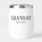 Moderner Opa etabliert schwarze Schrift  (Rückseite)