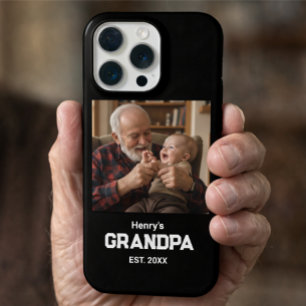 Moderner Opa Gegründet Est. Name Jahr Foto iPhone 15 Pro Hülle