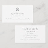 Moderner Optometriker Einfaches Auge Iris Ernennun Terminkarte (Vorne/Hinten)