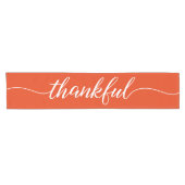 Moderner Orange-Branding-Erntedank Kurzer Tischläufer (Horizontal)