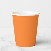 Moderner Orange Happy Halloween Pumpkin Pappbecher (Rückseite)