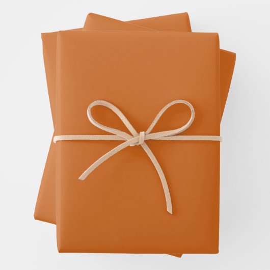 Moderner Orange Herbst Geschenkpapier Set (Beispiel)