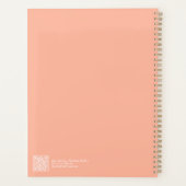 Moderner Orange Ombre Planer (Rückseite)