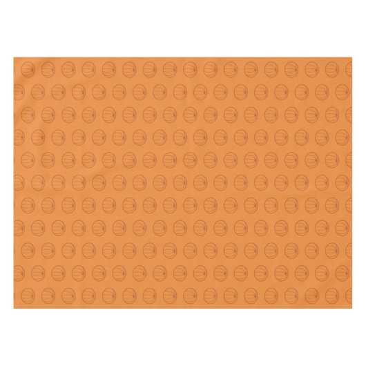 Moderner Orange Pumpkin Pattern Erntedank Tischdecke (Vorderseite (Horizontal))