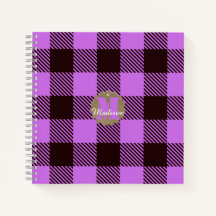 Moderner Orchid Black Kariert Tartan Personalisier