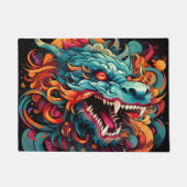Moderner Orientalischer Drache Majestät Fußmatte (Vorderseite)