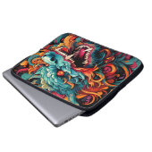 Moderner Orientalischer Drache Majestät Laptopschutzhülle (Vorne Knopf)