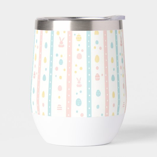 Moderner Ostermuster Wine Tumbler (Links)