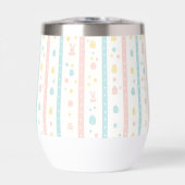 Moderner Ostermuster Wine Tumbler (Vorderseite)