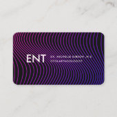 Moderner Otolaryngologe ENT Spezialist Lila Blue B Visitenkarte (Vorderseite)