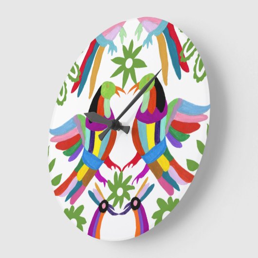 Moderner Otomi Entwurf III Große Wanduhr (Winkel)