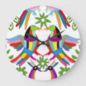 Moderner Otomi Entwurf III Große Wanduhr (Vorderseite)