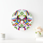 Moderner Otomi Entwurf III Große Wanduhr (Zuhause)