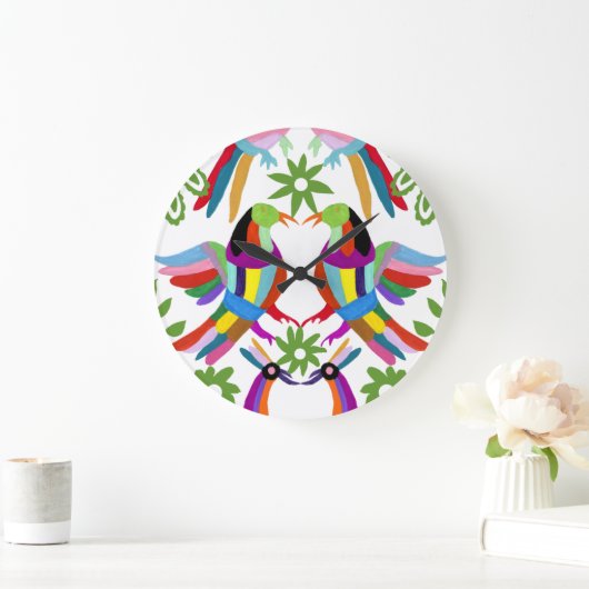 Moderner Otomi Entwurf III Große Wanduhr (Zuhause)