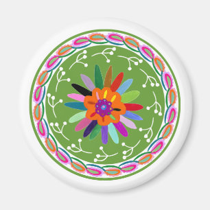 Moderner Otomi Entwurf Magnet