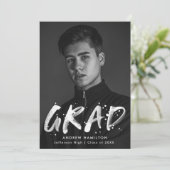 Moderner Paint Spritzer Foto Abschluss Ankündigung (Stehend Vorderseite)